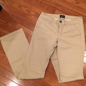 Flare khaki pants
